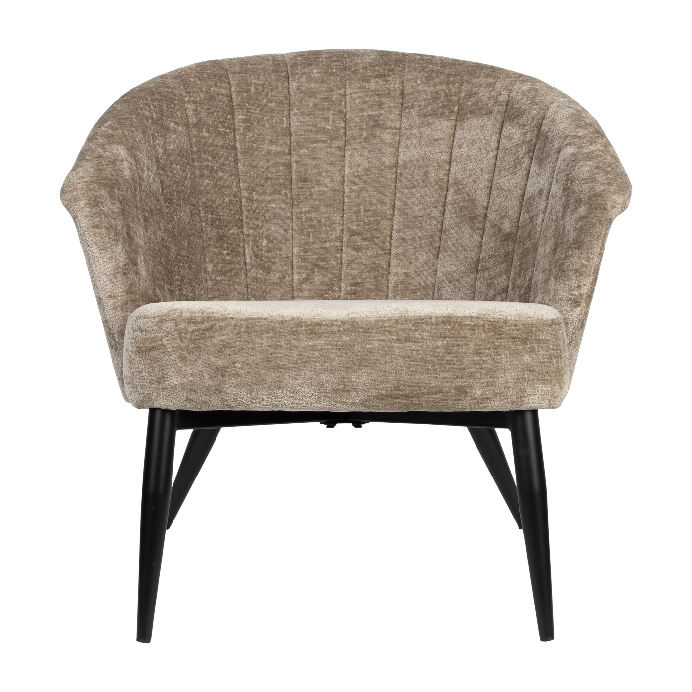 Sillón Georgia de terciopelo beige - Dutchbone
