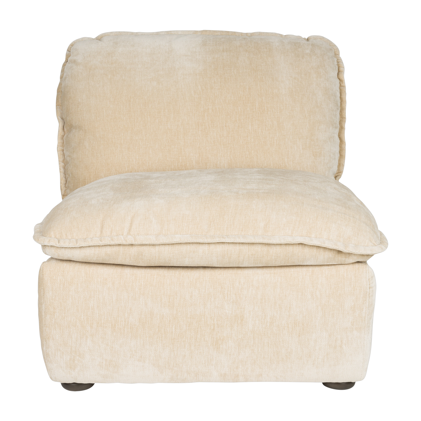 Sillón de terciopelo beige Radley - Dutchbone