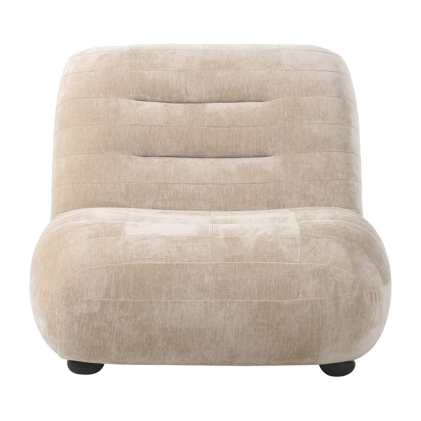 Wyatt sillón de terciopelo beige - Dutchbone