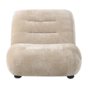 Poltrona Wyatt in velluto beige - Dutchbone