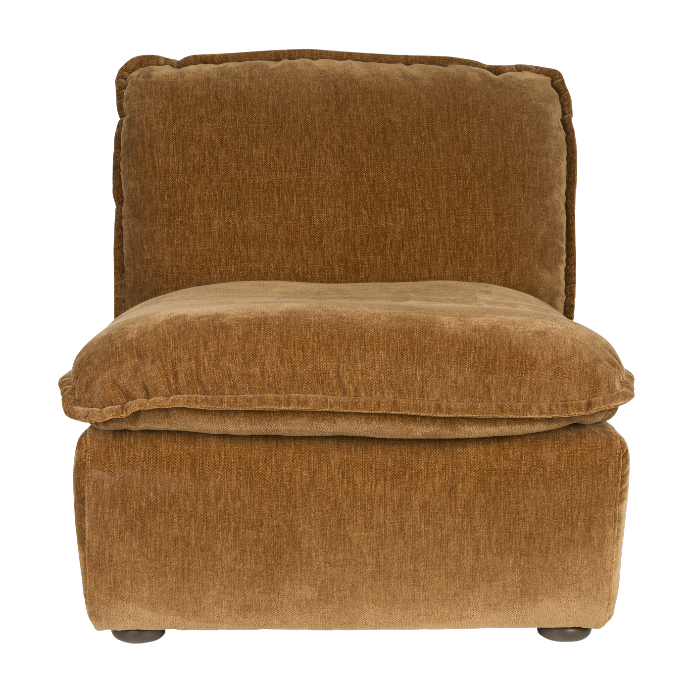 Sillón de terciopelo cognac Radley - Dutchbone