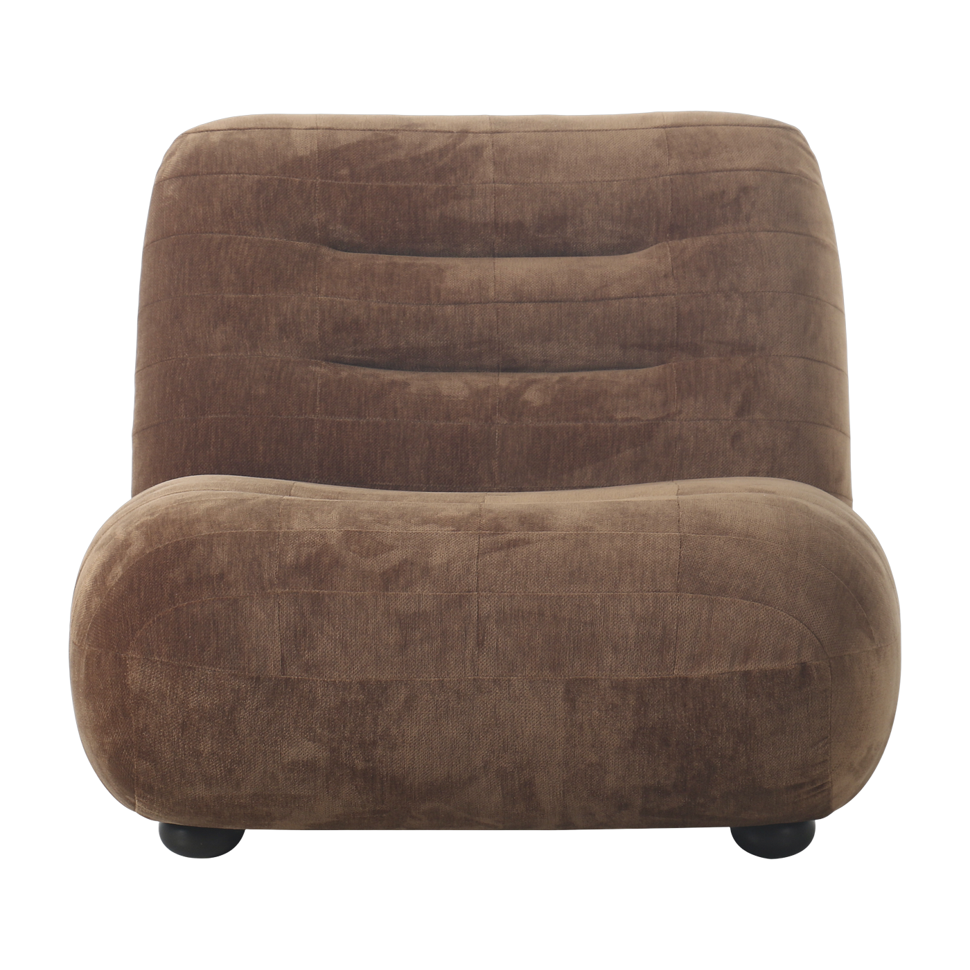 Sillón de terciopelo cognac Wyatt - Dutchbone