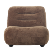Samt-Sessel cognac Wyatt -. Dutchbone
