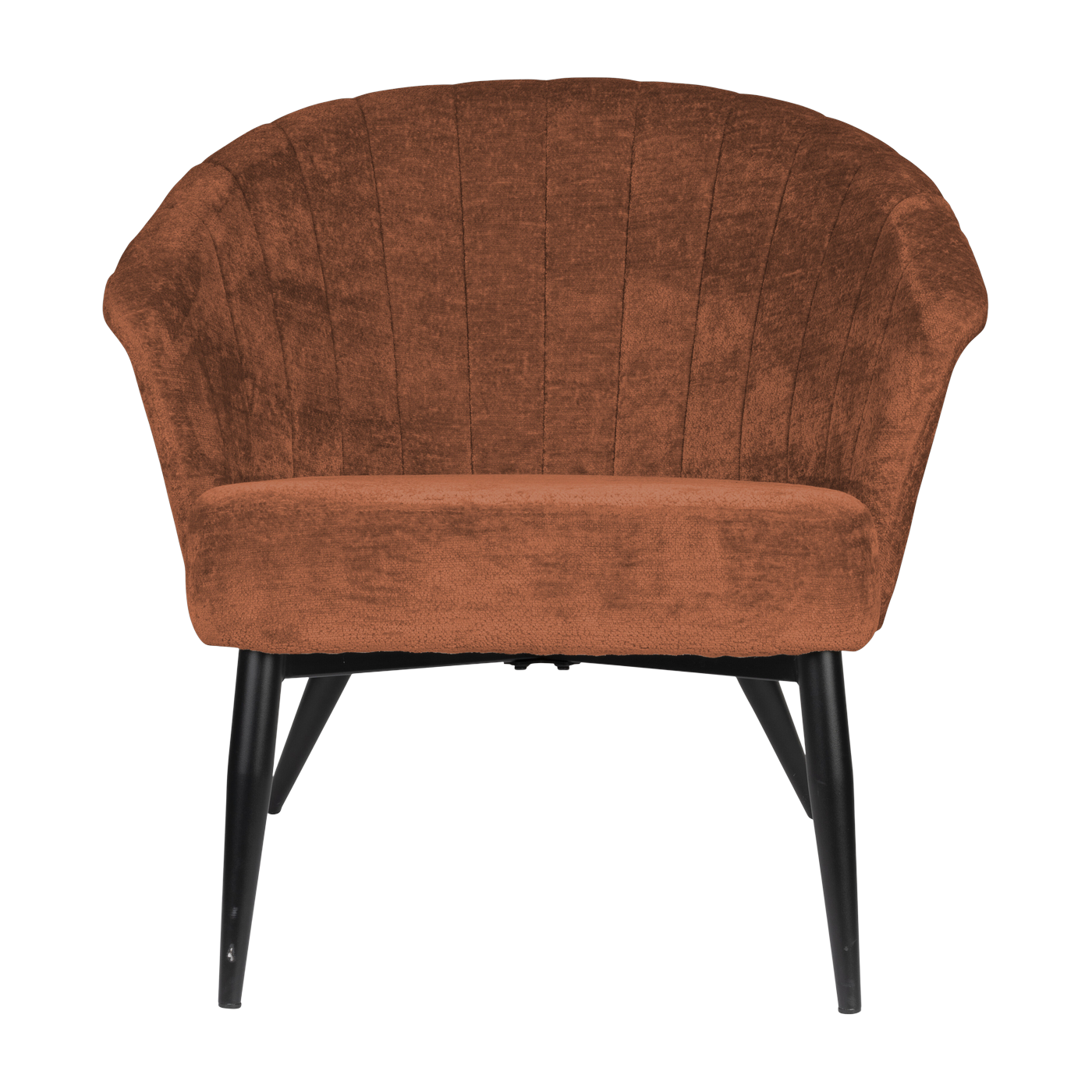 Sillón Georgia de terciopelo terracota - Dutchbone
