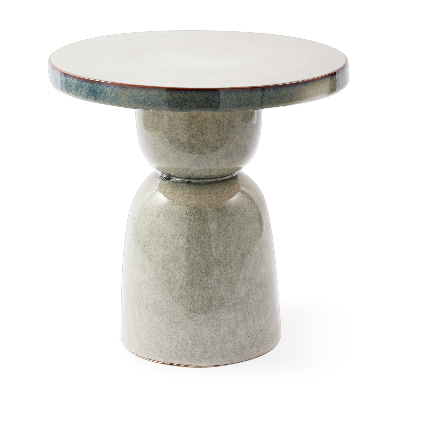 Pawn grey ceramic side table 40x40cm - Pols Potten