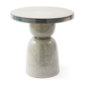 Pawn grey ceramic side table 40x40cm - Pols Potten