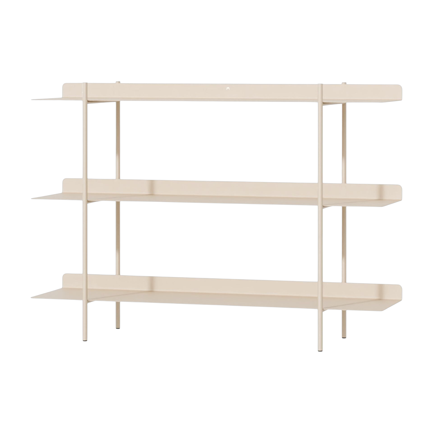3 Aufsatzregale aus Stahl cashewbeige 85x33cm Tharon -. Metallbude