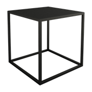 Table d'appoint en acier noir 40x40cm Soli X - Metallbude