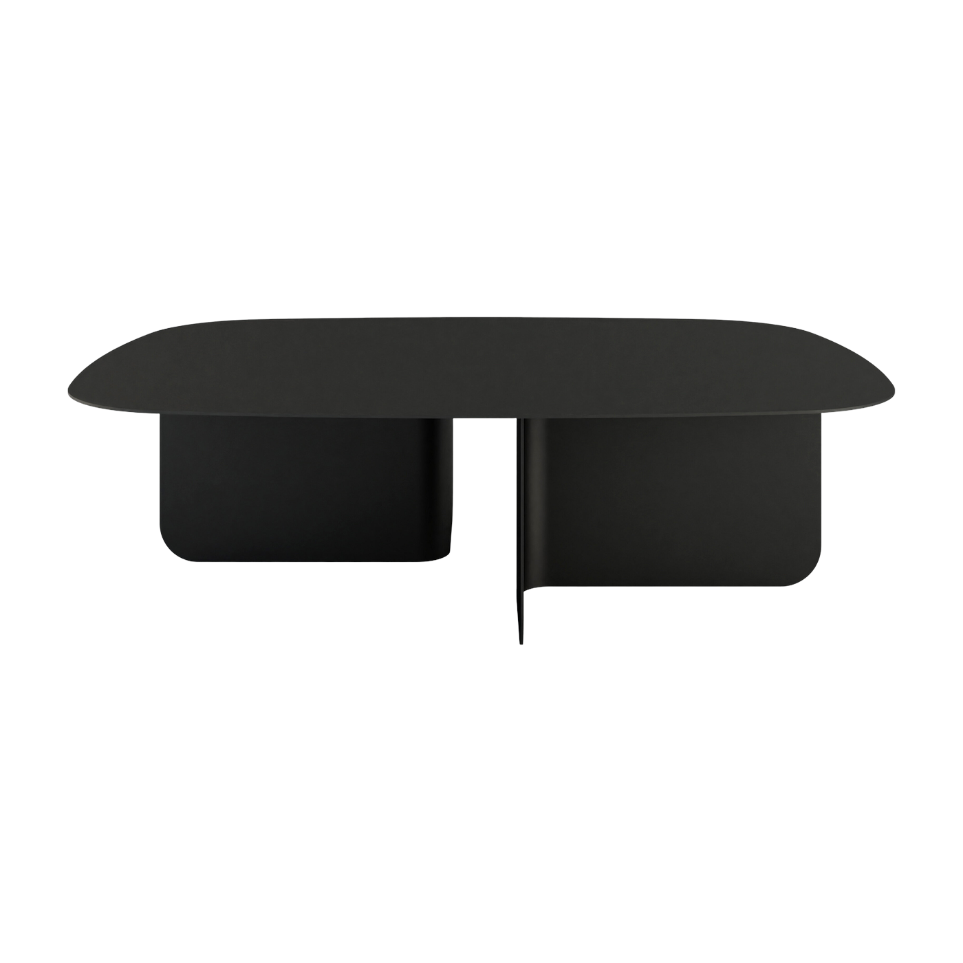 Table basse en acier noir 115x77cm Livia - Metallbude