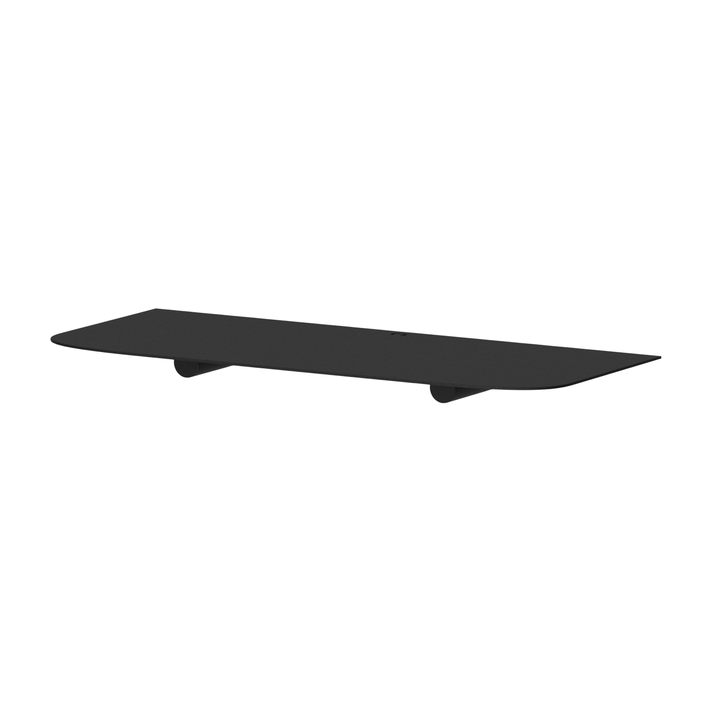 Wandregal aus Stahl, schwarz 40x17x2, 2cm Lenn -. Metallbude