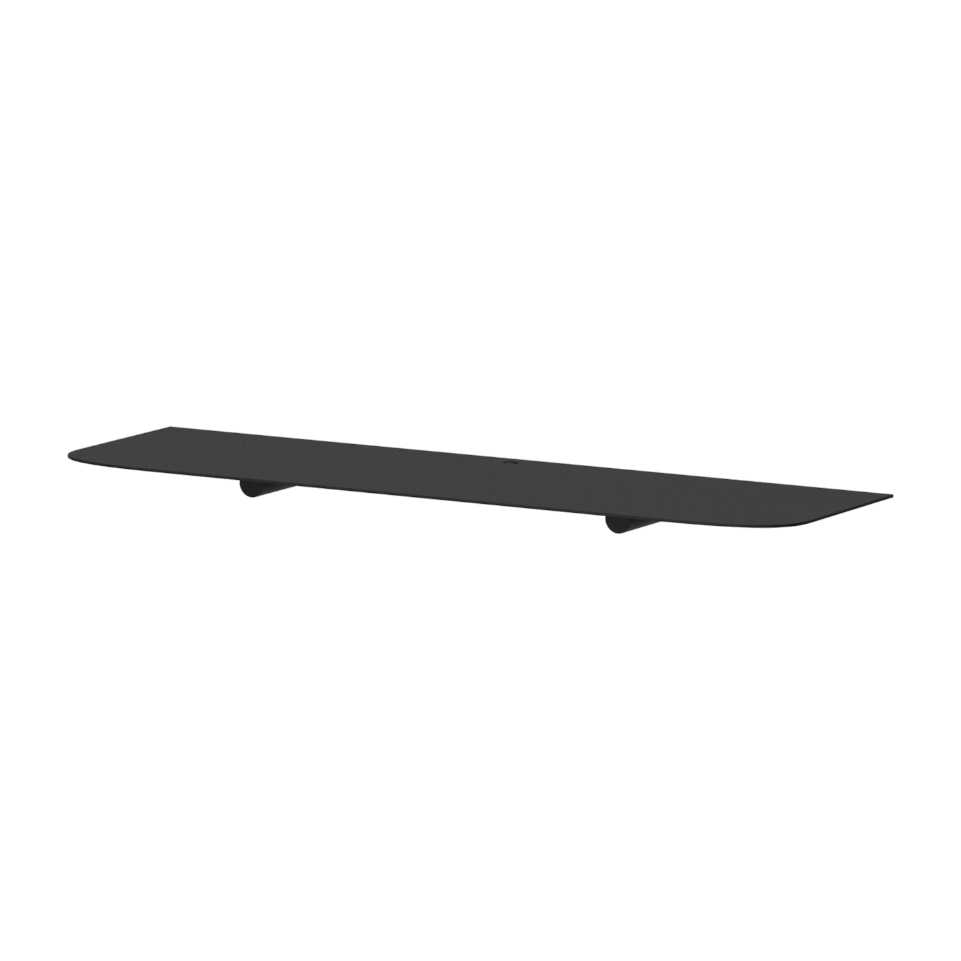 Wandregal aus schwarzem Stahl 60x17x2, 2cm Lenn -. Metallbude