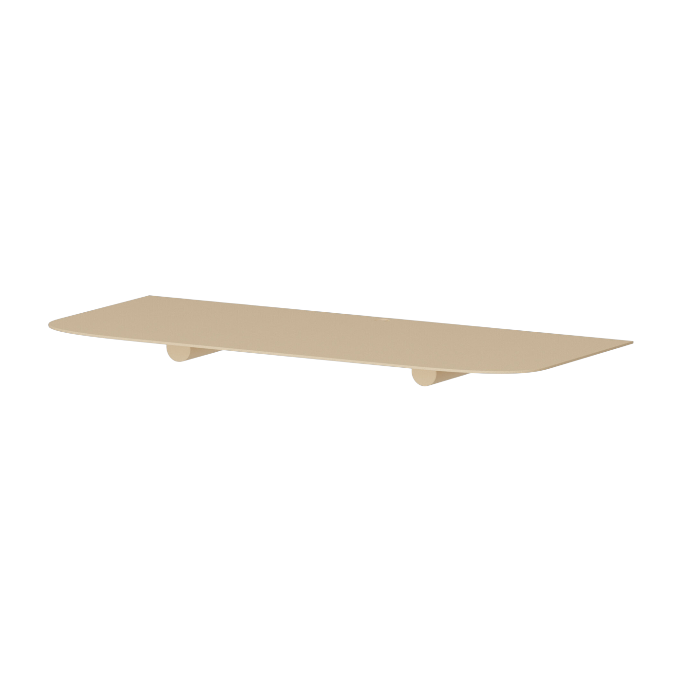 Wandregal aus Stahl in Cashew-Beige 40x17x2, 2cm LENN -. Metallbude