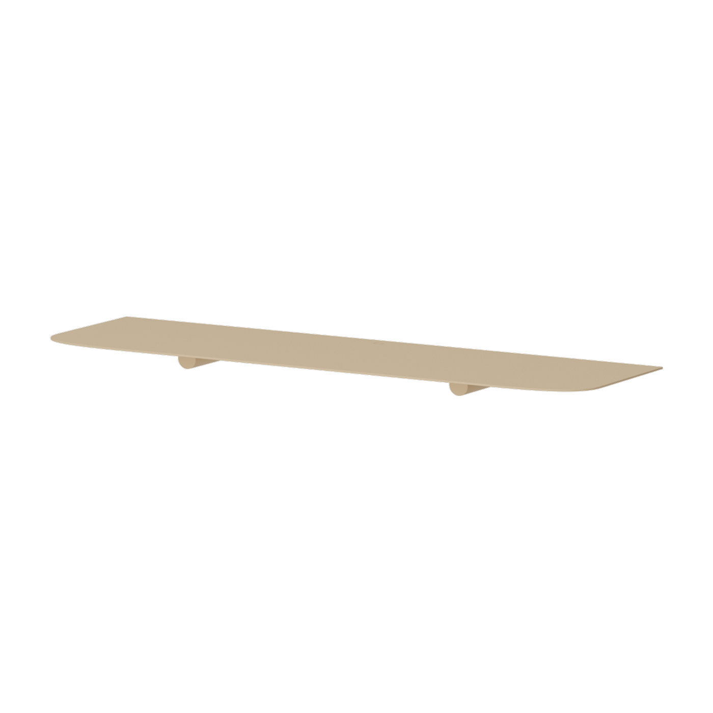 Wandregal aus Stahl in Cashew-Beige 60x17x2, 2cm LENN -. Metallbude