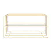 Zapatero de acero, anacardo beige 80x30x41cm Neva - Metallbude