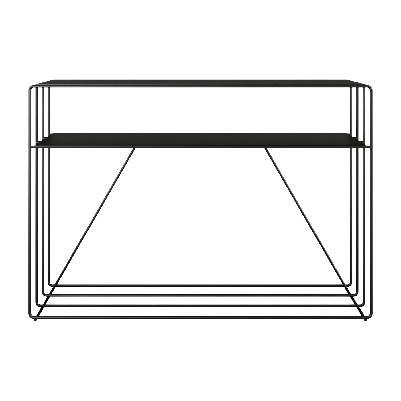 Konsolentisch Stahl schwarz 125x30x86cm Ria -. Metallbude
