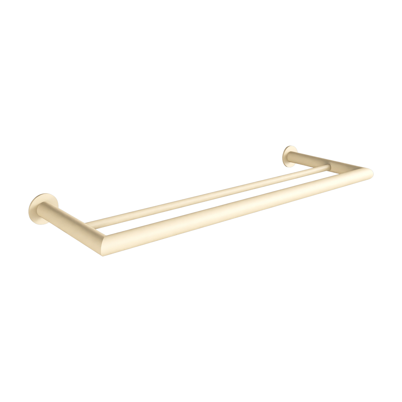 Round steel towel rail beige cashew 50x17cm Stenni - Metallbude