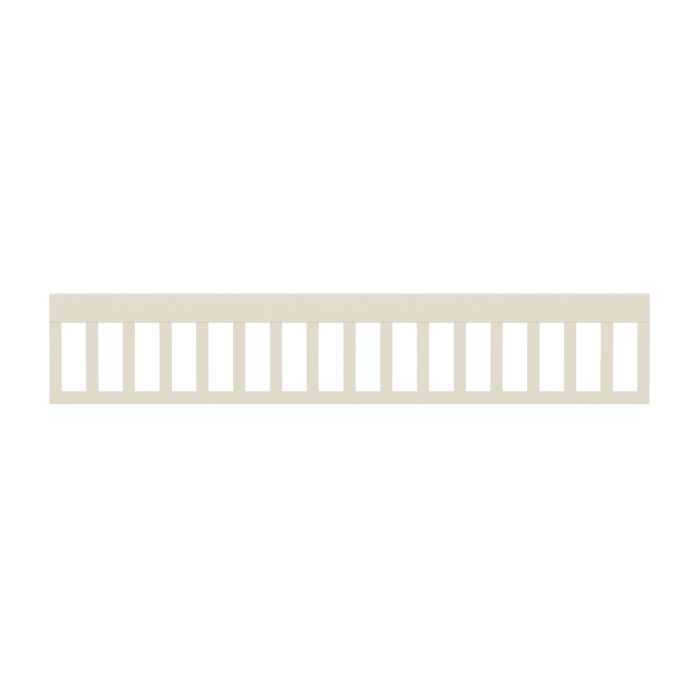 Barrière de sécurité pour lit bébé en bois crème 140x70cm Nova - Flexa