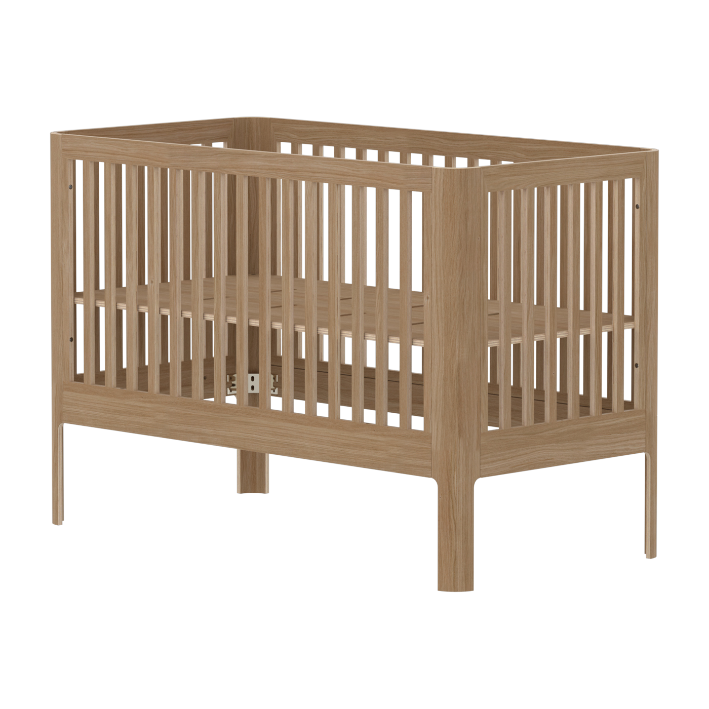 Lit bébé en bois de chêne 70x140cm Nova - Flexa