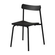 Chaise en chêne noir et cadre noir graphite Etude - TIPTOE
