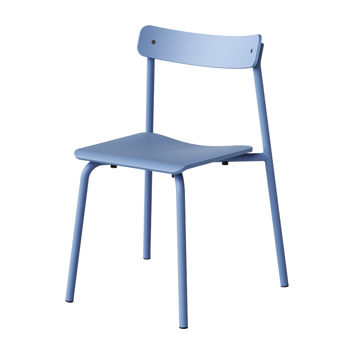 Etude - Silla de roble con armazón azul roca TIPTOE