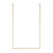 Rail à serviettes carré en acier beige cashew 50x60cm Tensi - Metallbude