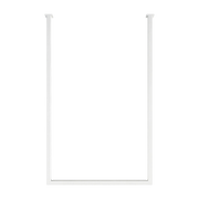 Toallero cuadrado de acero blanco 50x80cm - Tensi Metallbude