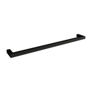 Black steel square towel rail 85cm Vana - Metallbude