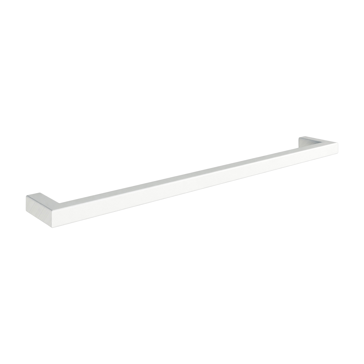 White steel square towel rail 55cm Vana - Metallbude