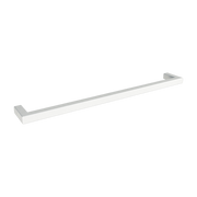 White steel square towel rail 105cm Vana - Metallbude