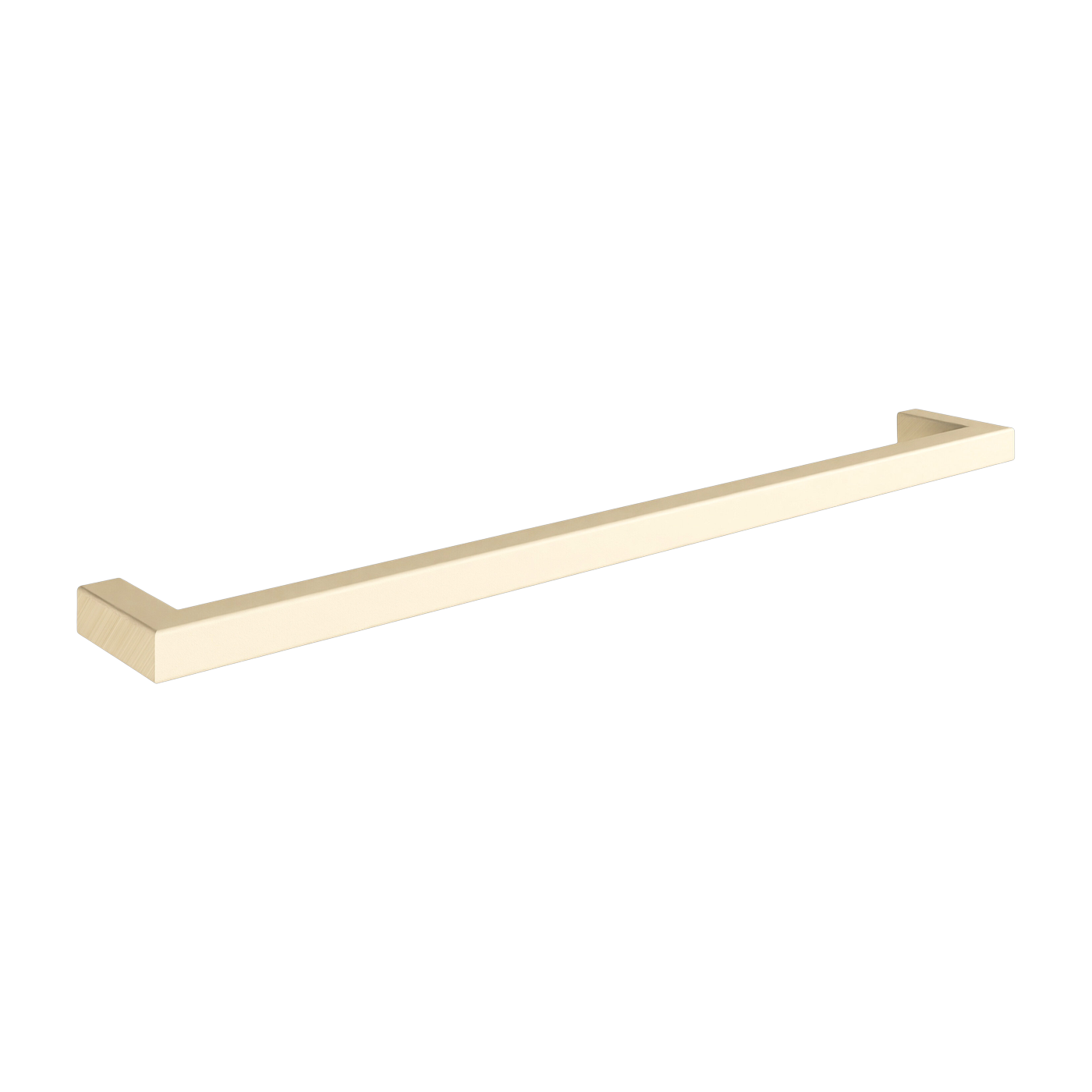Square steel towel rail cashew beige 55cm Vana - Metallbude