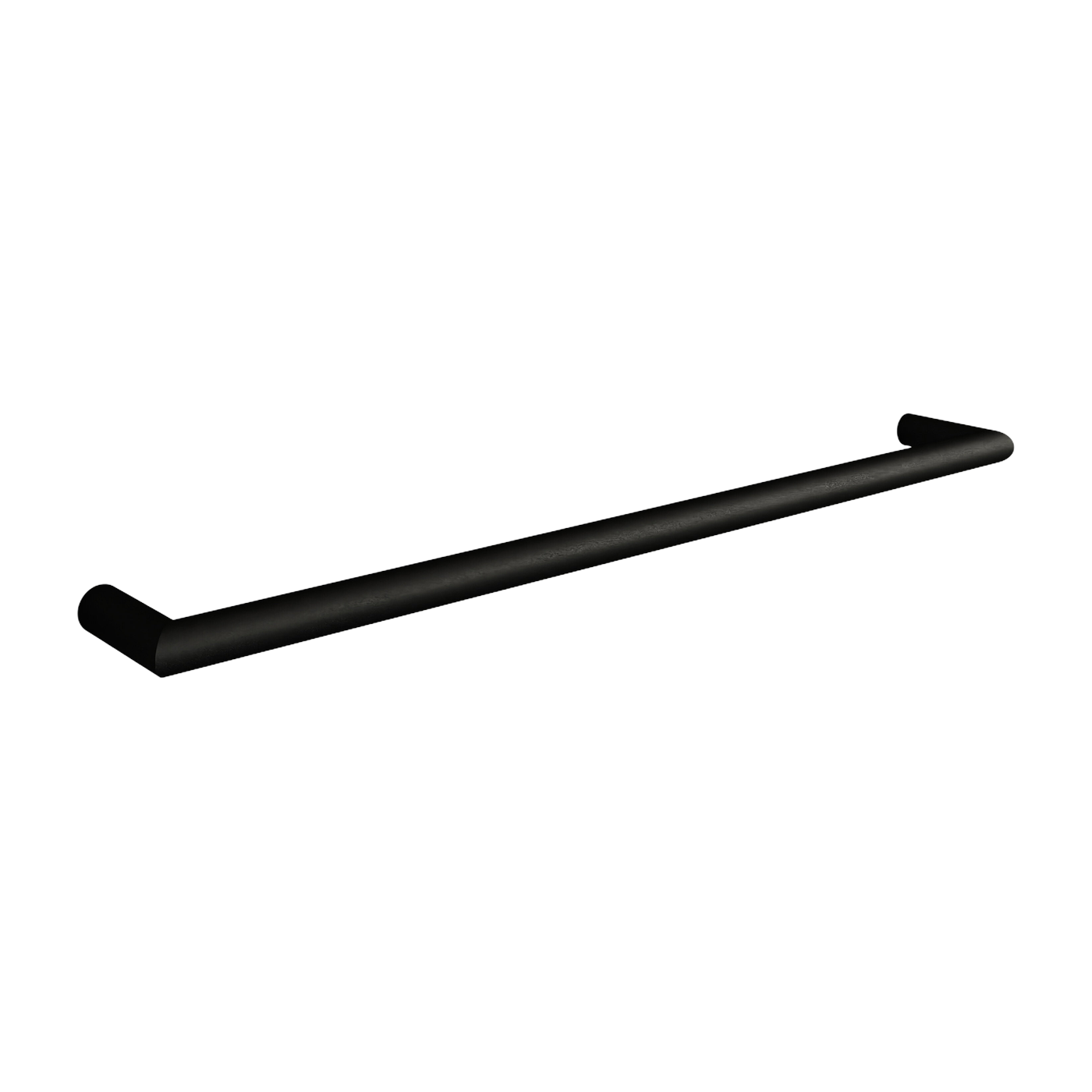Round towel rail in black steel 55cm Vana - Metallbude