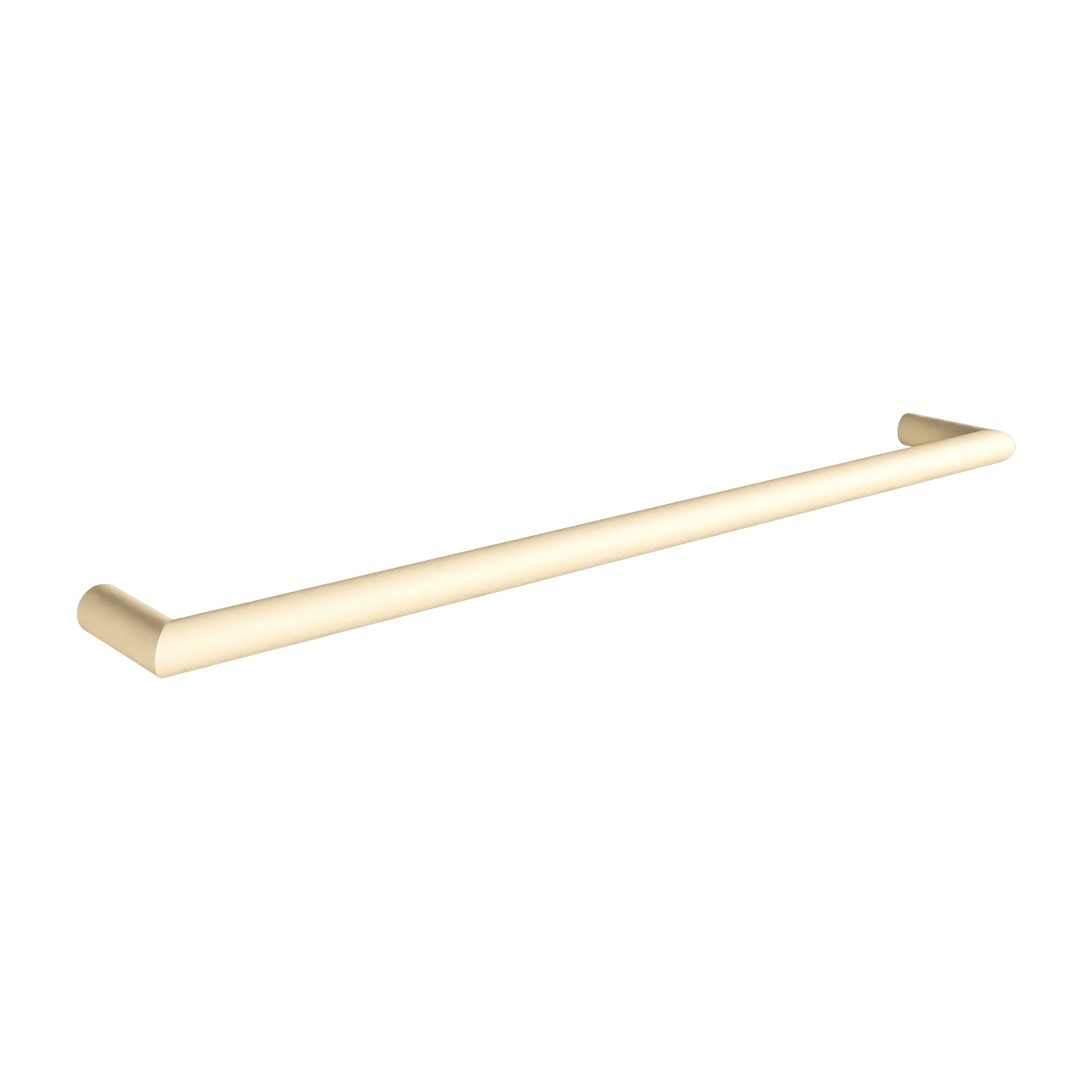 Round steel towel rail cashew beige 85cm Vana - Metallbude