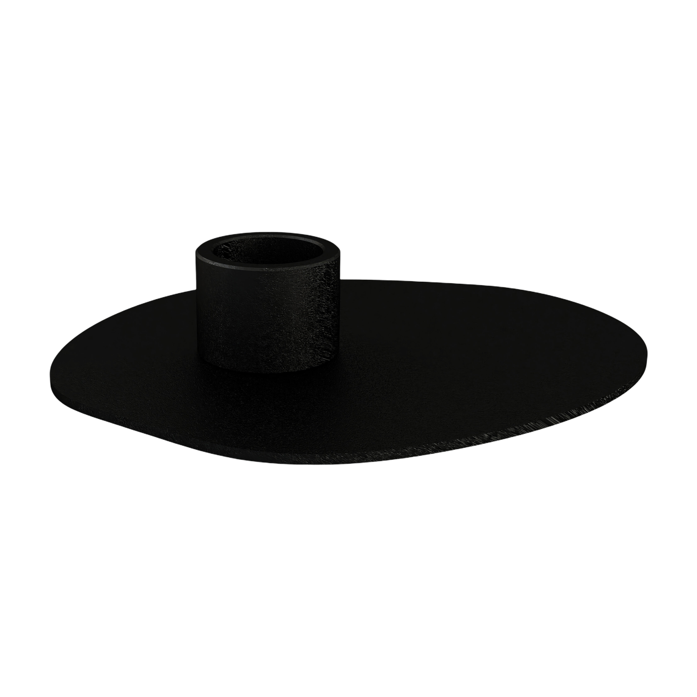 Bougeoir en acier noir 10x13cm Noa - Metallbude