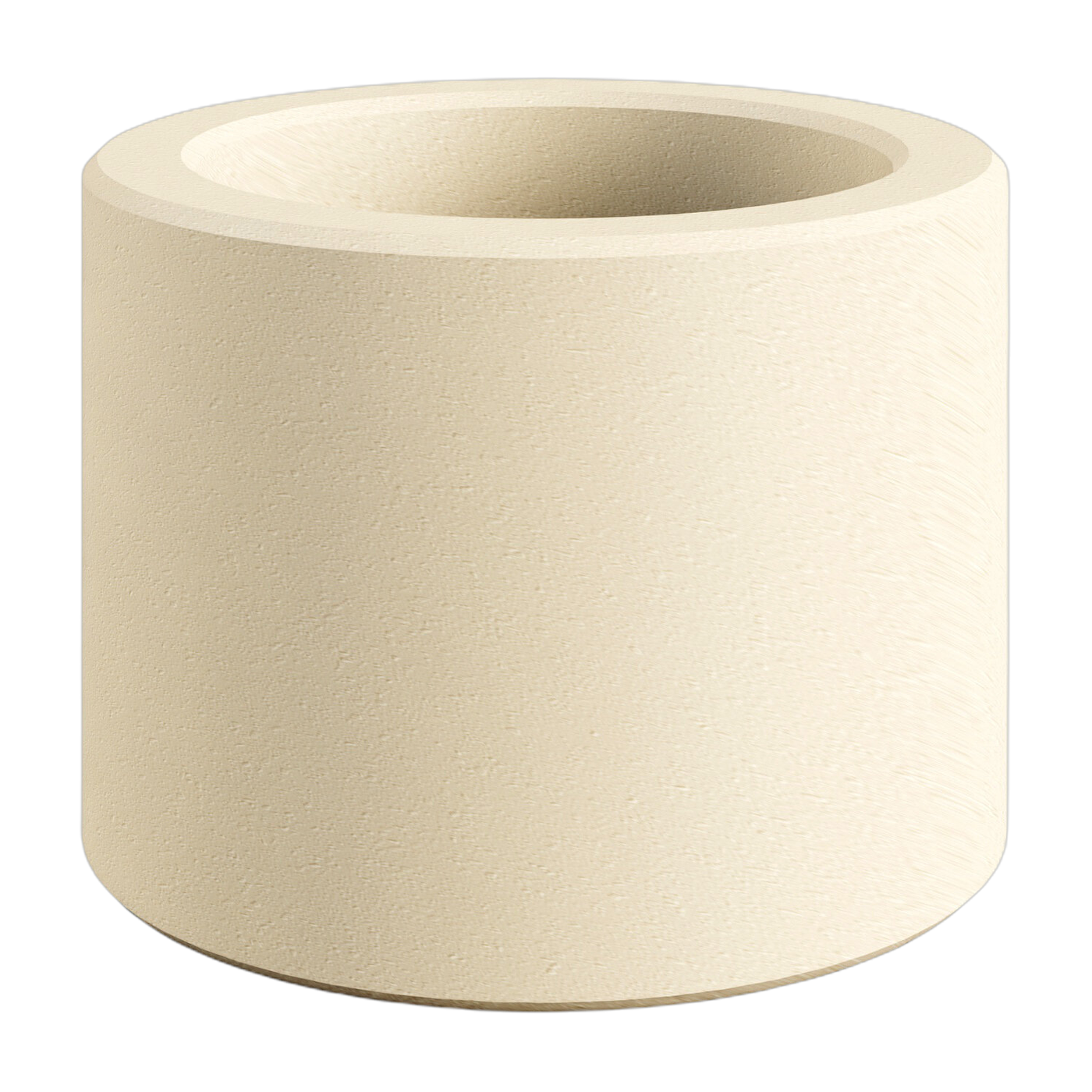 Bougeoir 1 bougie en acier beige cashew 3x2,2cm Noa - Metallbude