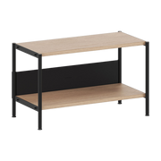 Etagère en bois éco-certifié et acier noir graphite 50x84cm Unit - TIPTOE