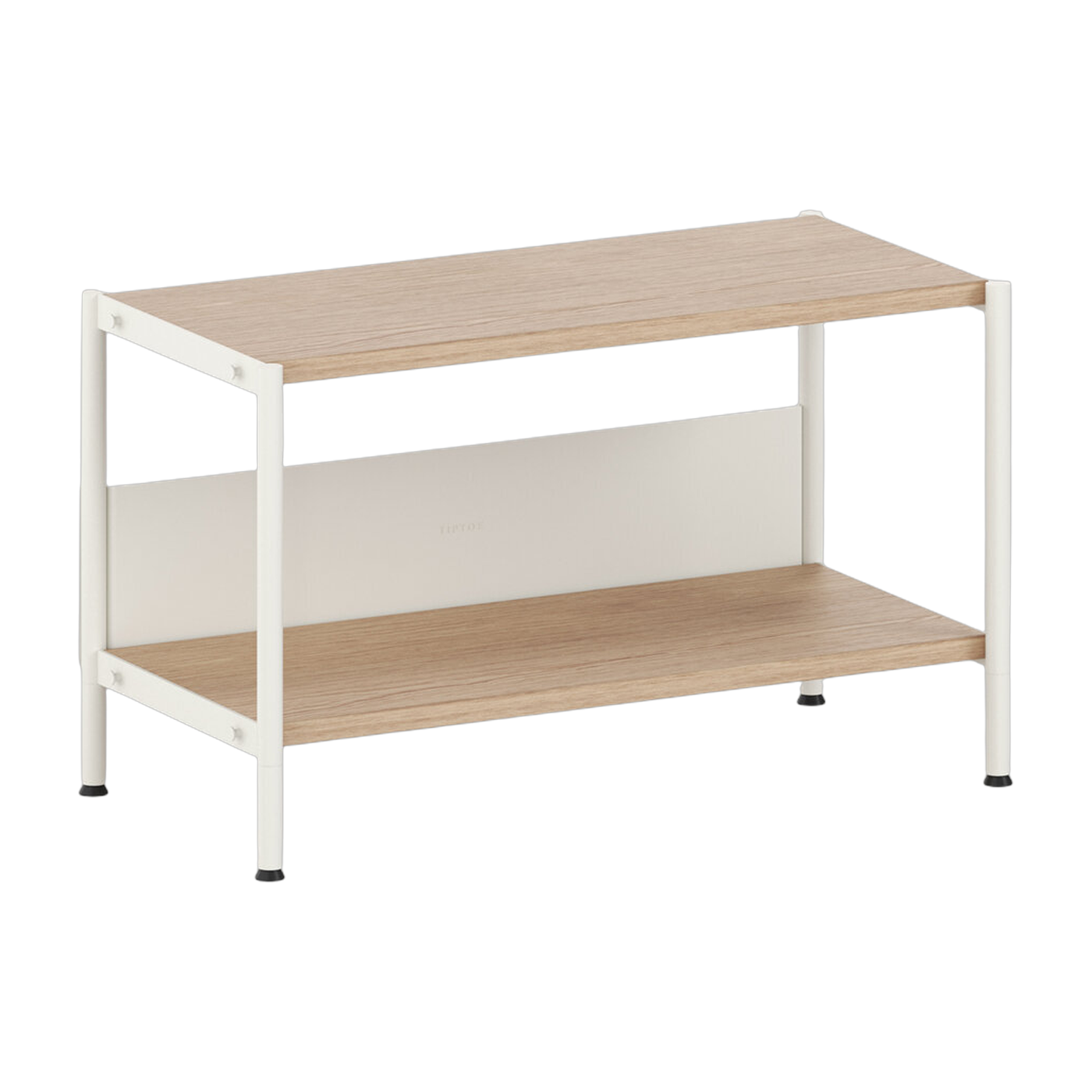 Regal aus ökozertifiziertem Holz und Stahl cremeweiß 50x84cm Unit - -. TIPTOE