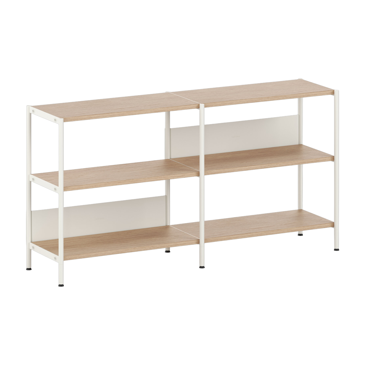 Regal aus ökozertifiziertem Holz und Stahl cremeweiß 85x164cm Unit - -. TIPTOE