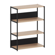 Etagère en bois éco-certifié et acier noir graphite 110x84cm Unit - TIPTOE