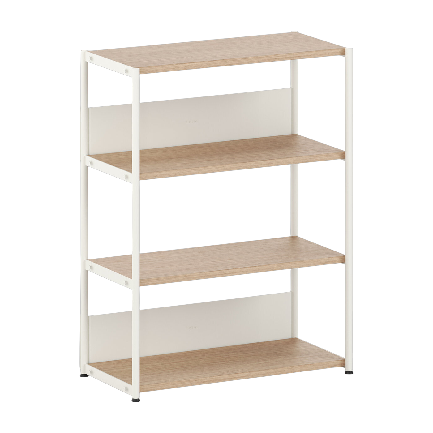 Regal aus ökozertifiziertem Holz und Stahl cremeweiß 110x84cm Unit - -. TIPTOE