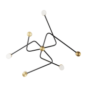 Aplique de latón y grpahite Constellation - CVL Luminaires