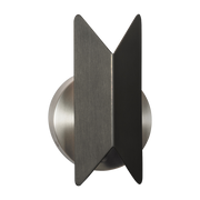Wall sconce in graphite and satin nickel Pirouette V1 - CVL Luminaires