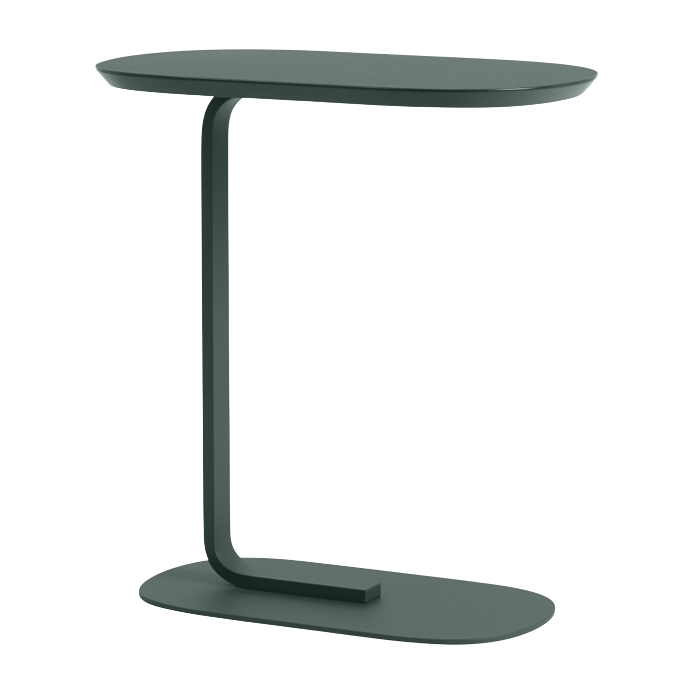 Mesa auxiliar de acero verde oscuro H 73, 5 cm Relate Modelo de exposición - Muuto