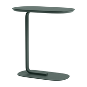 Table d'appoint en acier vert foncé H 73,5 cm Relate Modèle d'exposition - Muuto