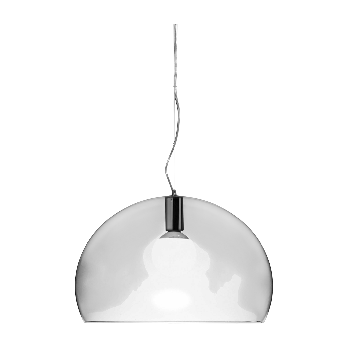 Suspension en plexiglas transparent 52cm FL/Y Modèle d'exposition - Kartell