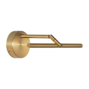 Applique murale avec socle rond en laiton satiné 41cm Airy - CVL Luminaires