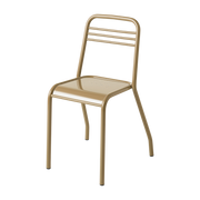 Silla de acero marrón-verde UD - Tolix
