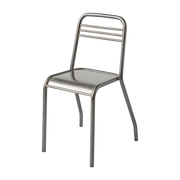 Chair in raw varnished steel UD - Tolix