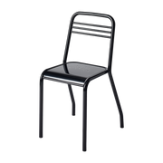 Sedia in acciaio nero scuro UD - Tolix