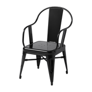 Sillón infantil de acero negro oscuro Mouette - Tolix
