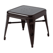 Black-brown steel children's stool Mouette - Tolix
